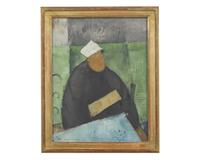 Figure with White Cap