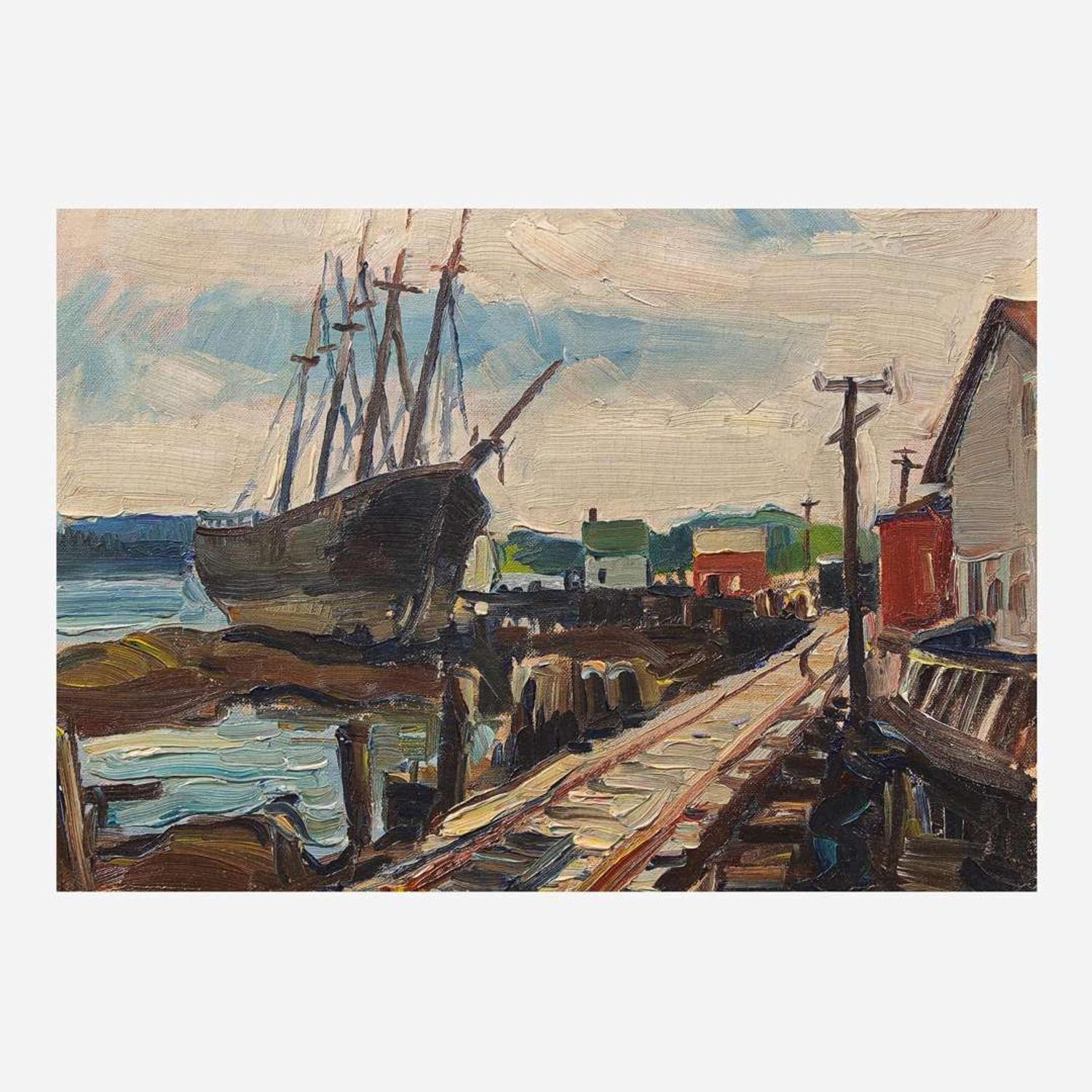 John Fulton Folinsbee (American, 1892-1972) Wiscasset, Maine
