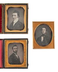 [EARLY PHOTOGRAPHY]. 23 quarter plate daguerreotypes featuring men of varying ages.