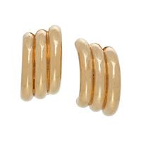 COLLECTION OF YELLOW GOLD EARCLIPS