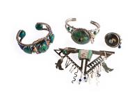 Whimsical Southwestrn-style Silver Jewelry