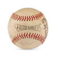 A 1950 Seattle Rainers Team Signed Autograph Baseball