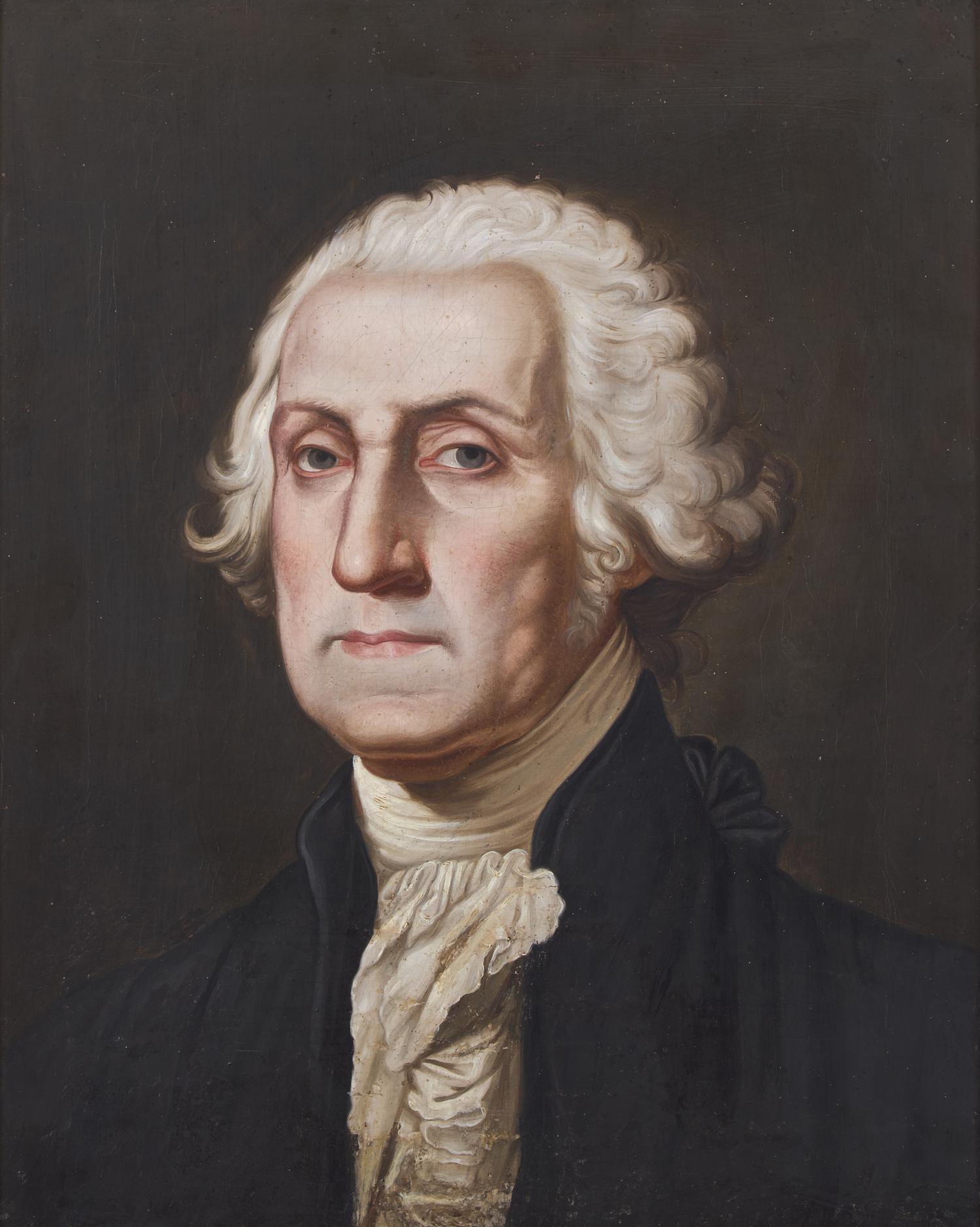 American School 19th Century, A Portrait of George Washington