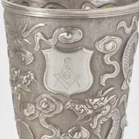 A group of three Chinese Export silver items late 19th / early 20th century