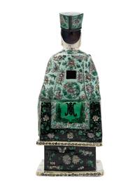 A Chinese Famille Verte Porcelain Figure of an Immortal