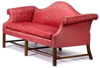 Chippendale mahogany camel-back sofa america or england, circa 1785