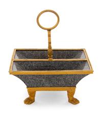 A Gilt Bronze Mounted Jasper Server