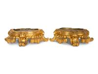 Seven Continental Gilt Bronze Stands