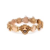 ANTIQUE, BICOLOR GOLD LION BRACELET