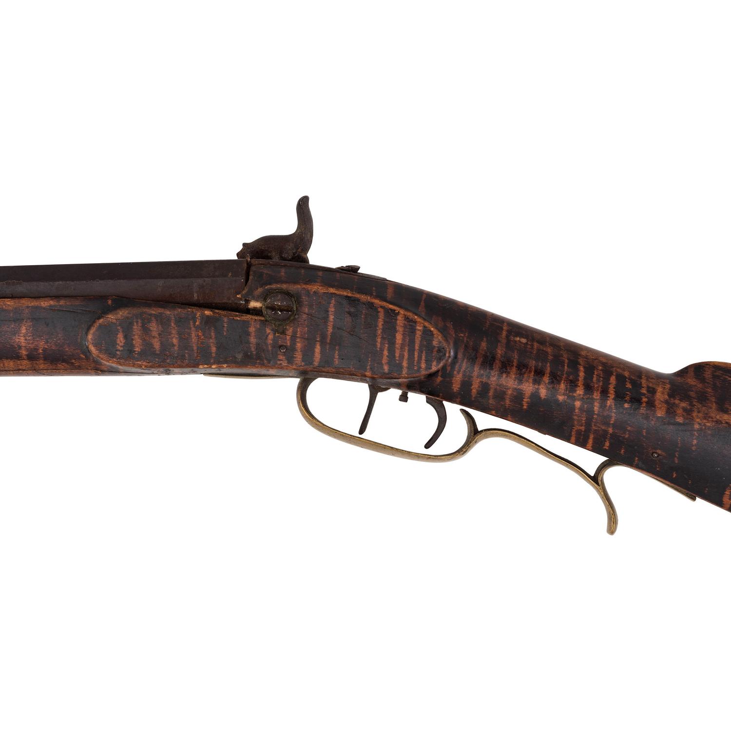 Half Stock Percussion Rifle by Henry Leman