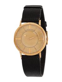 LONGINES, VINTAGE, REF. 1017 14K YELLOW GOLD 'MYSTERY' WRISTWATCH