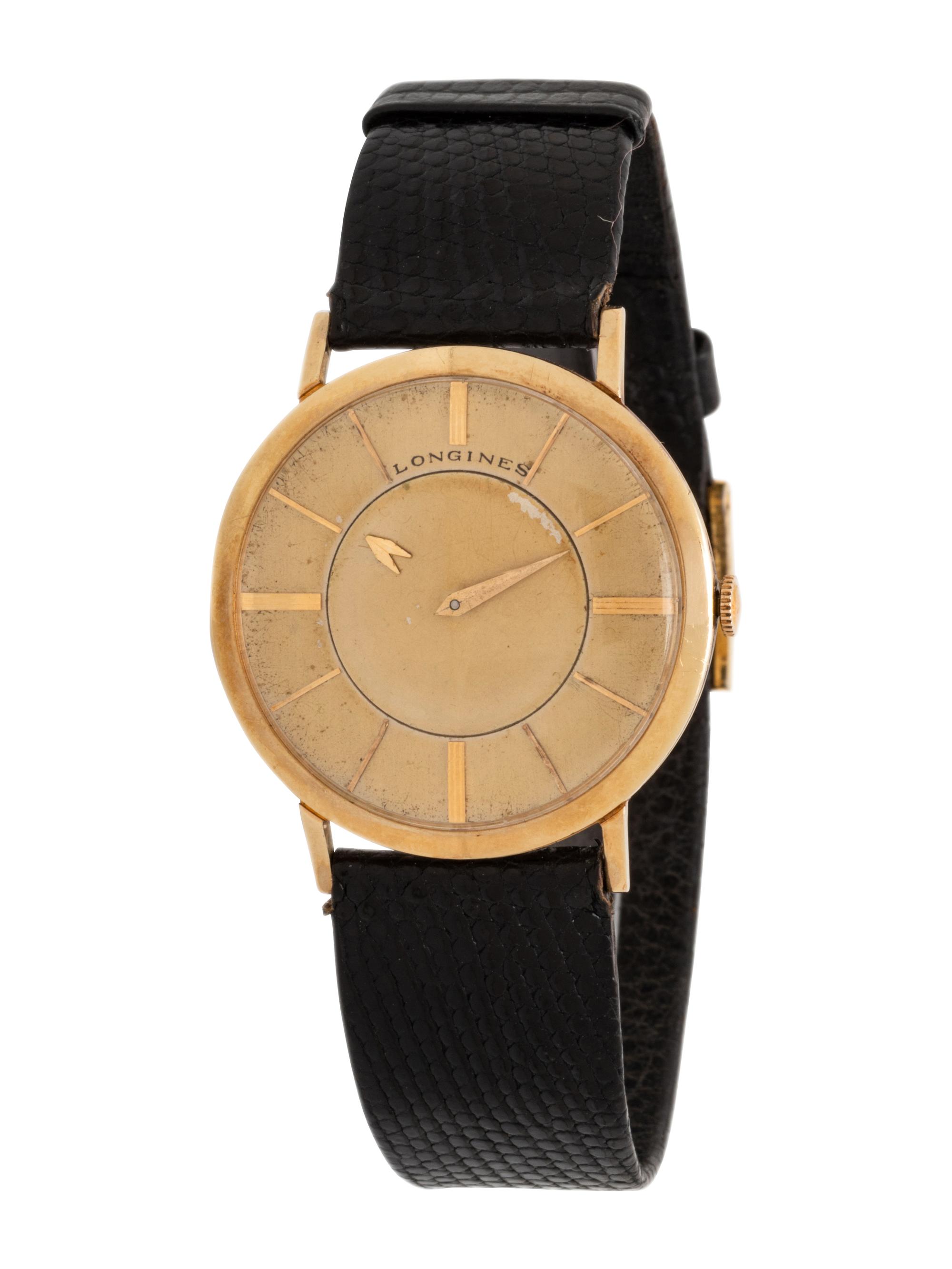 LONGINES, VINTAGE, REF. 1017 14K YELLOW GOLD 'MYSTERY' WRISTWATCH