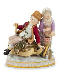 A Meissen Porcelain Figural Group
