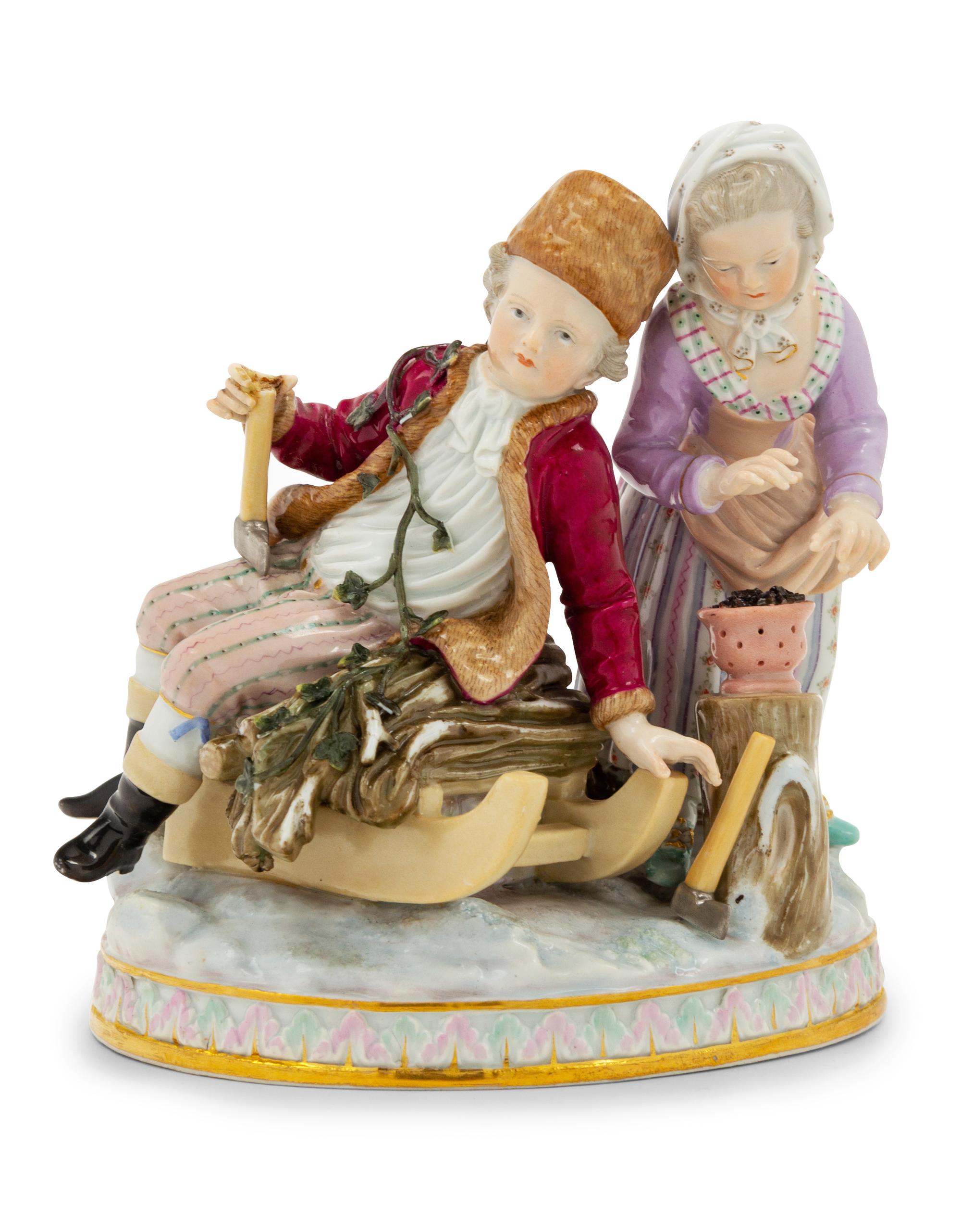 A Meissen Porcelain Figural Group