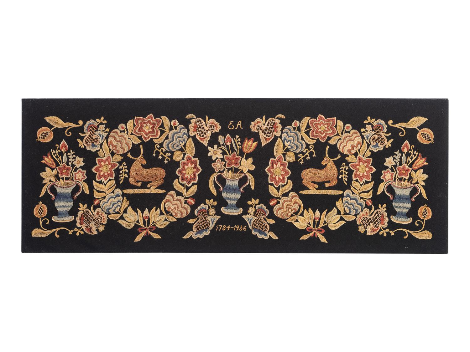 A Modern Silkwork Embroidered Panel