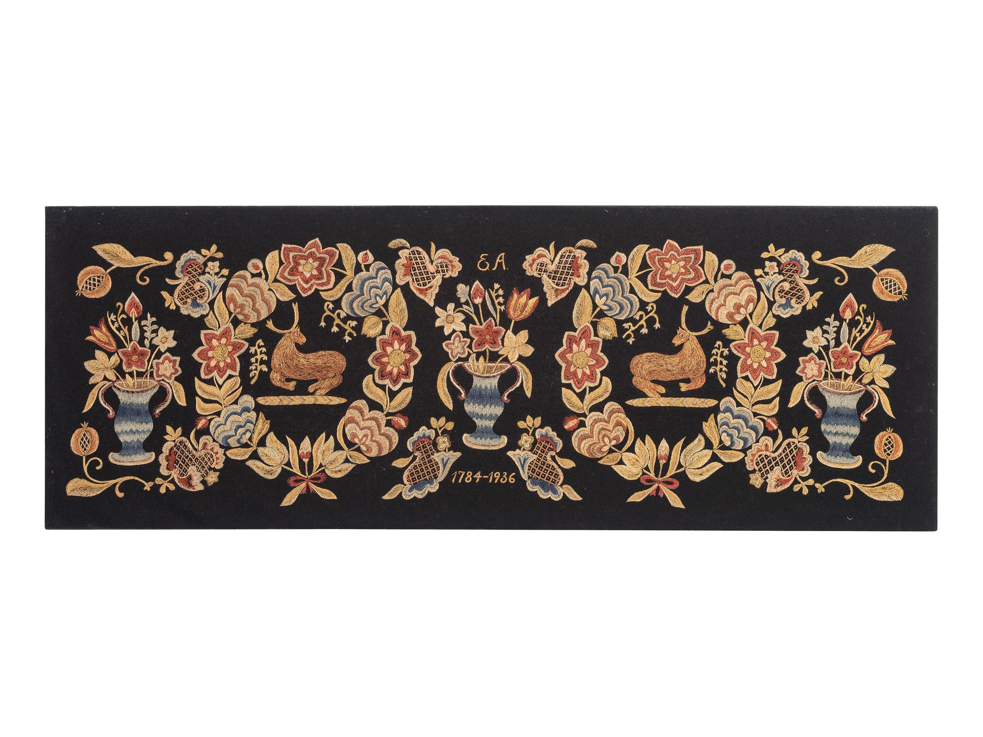 A Modern Silkwork Embroidered Panel