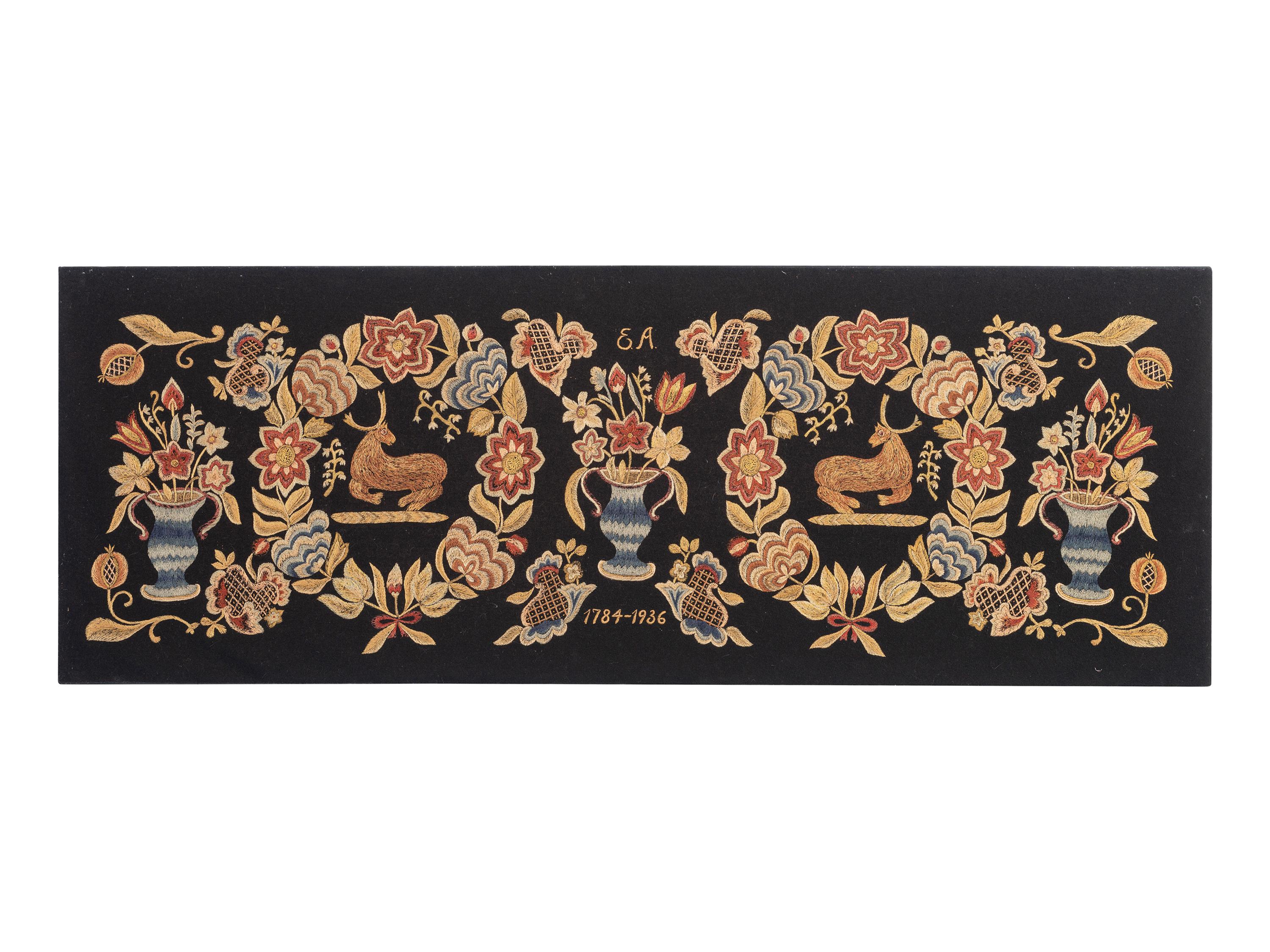 A Modern Silkwork Embroidered Panel