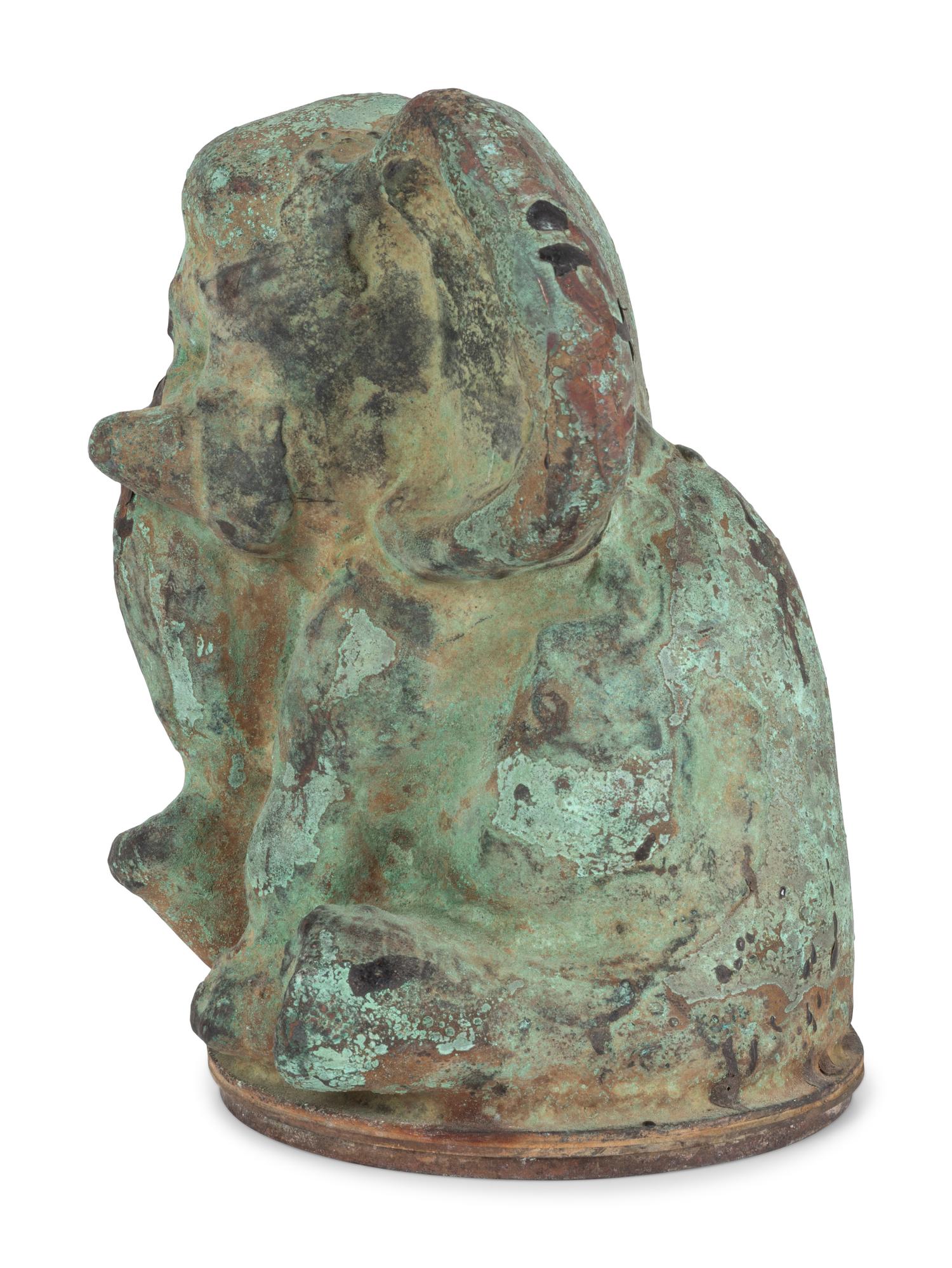 A Molded Copper Elephant-Form Toy Mold