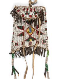 Pair of Northern Plains Beaded Strike-A-Light Bags