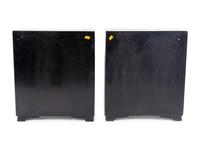 A Pair of Chinese Black and Gilt Lacquer Diminutive Apothecary Cabinets — 20TH CENTURY