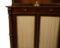 A Pair of George III Style Rosewood Grained Part-Ebonized and Parcel Gilt Bookcase Cabinets — 19TH CENTURY