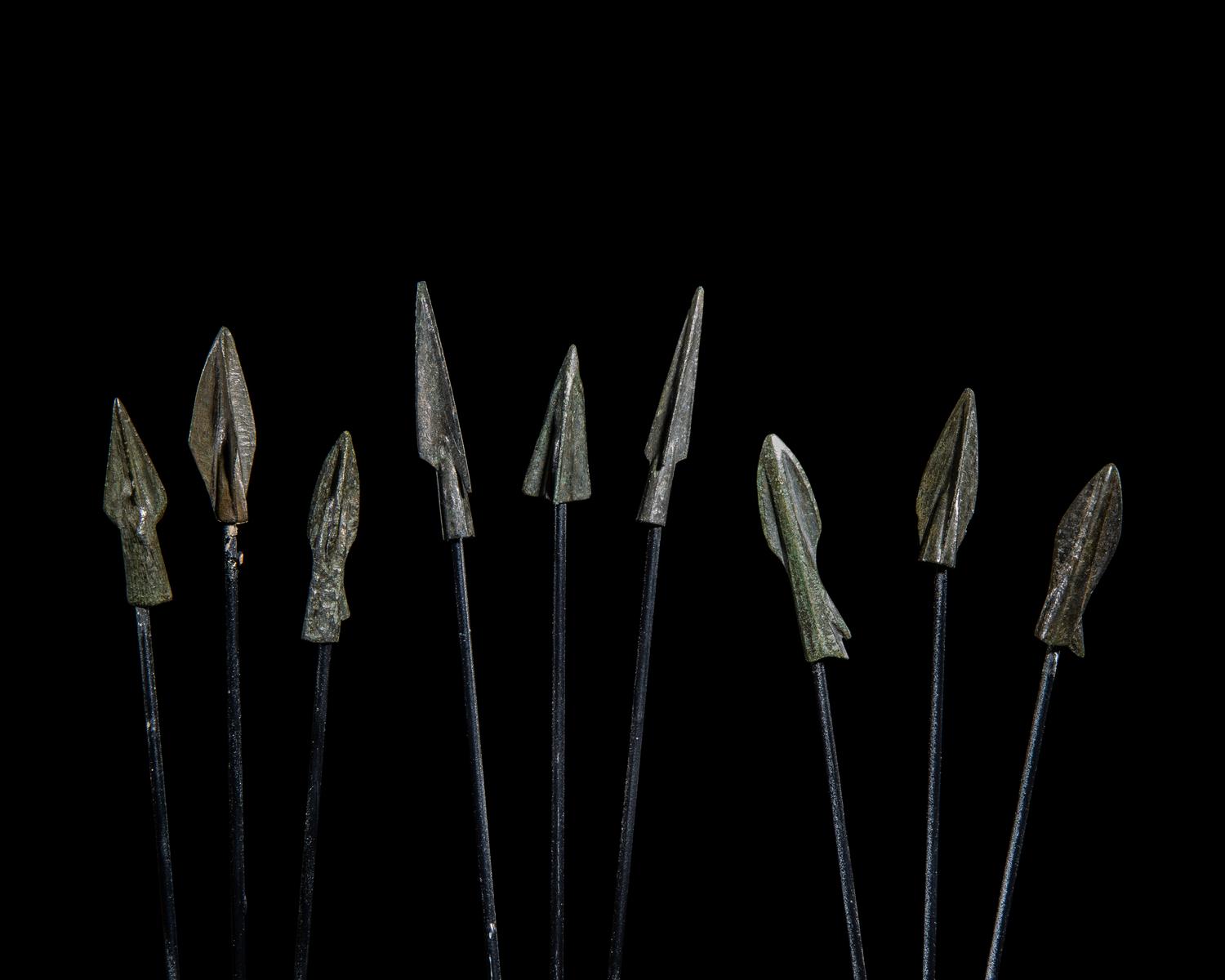 Ten Greek and Near Eastern Bronze Spearheads
