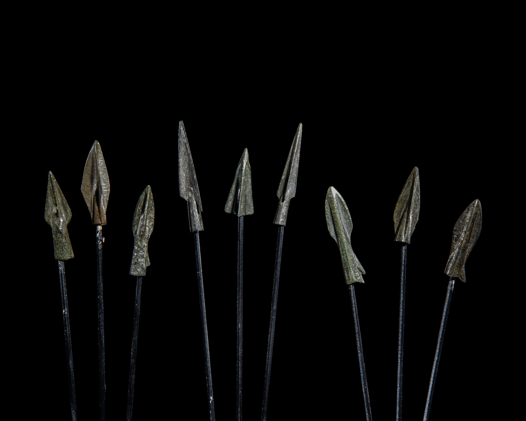 Ten Greek and Near Eastern Bronze Spearheads