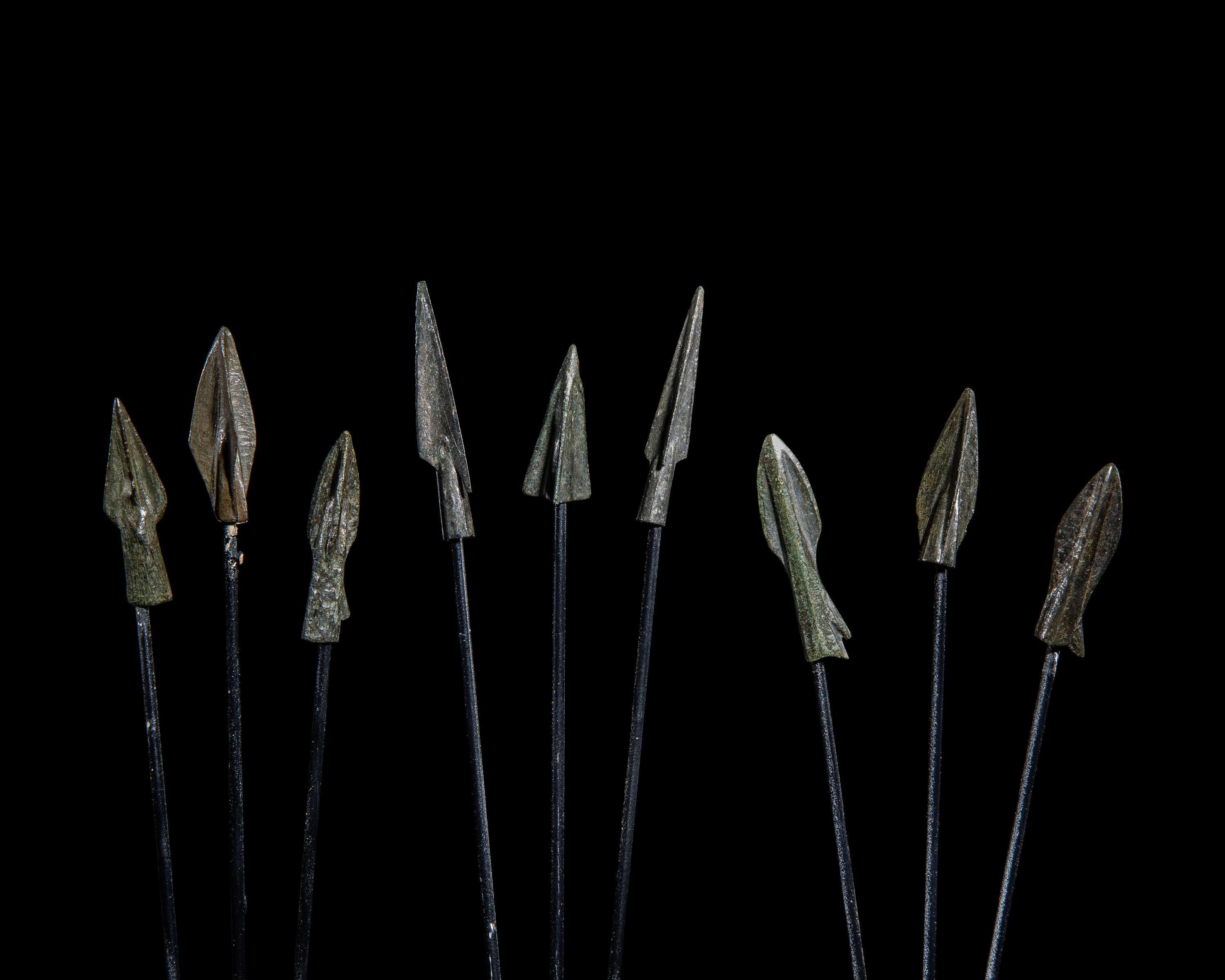 Ten Greek and Near Eastern Bronze Spearheads
