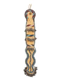 Apache Beaded Hide Awl Case