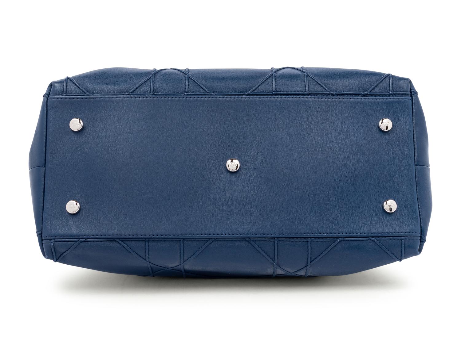 Christian Dior Blue Leather Granville Bag, 2011