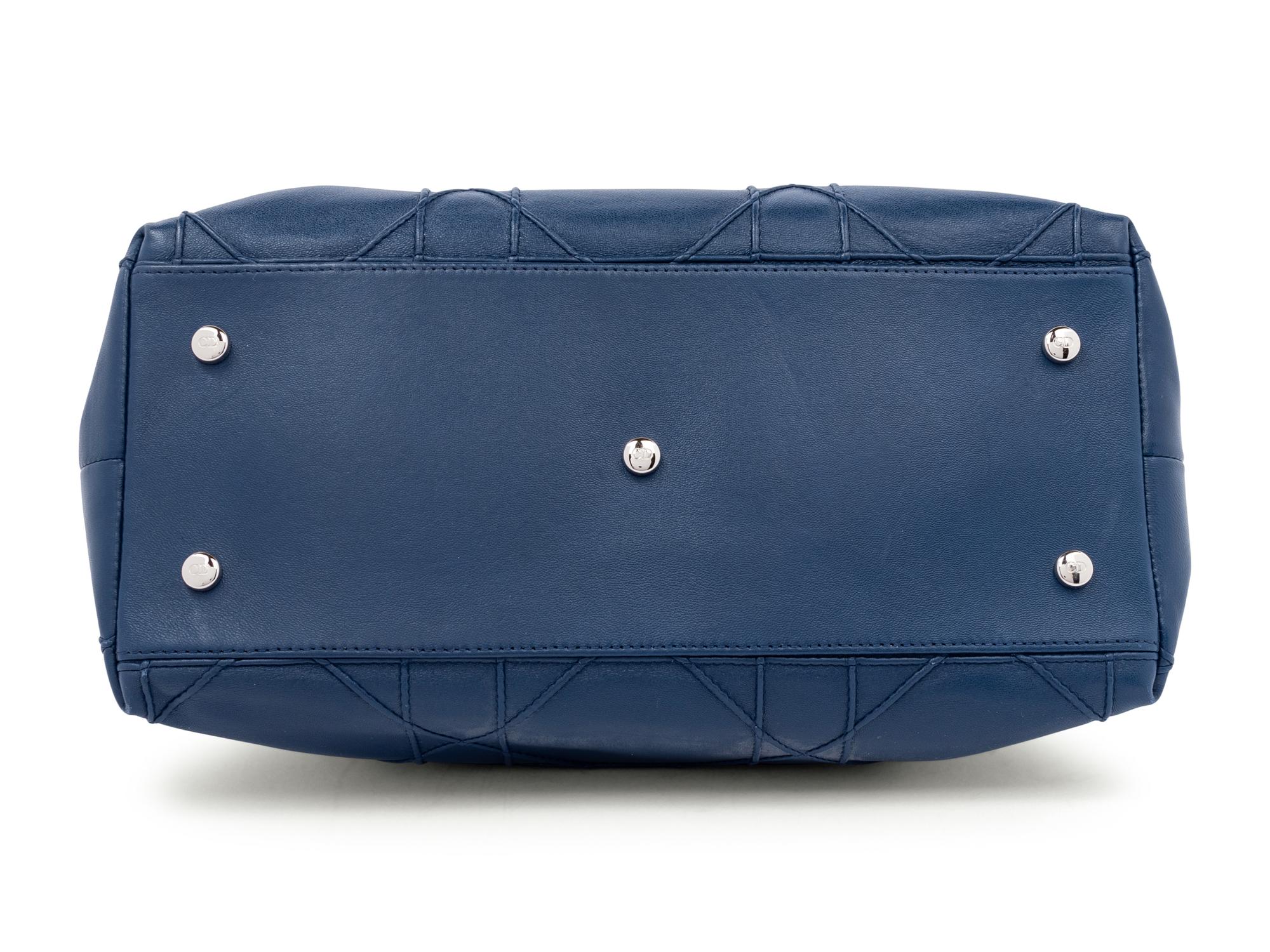 Christian Dior Blue Leather Granville Bag, 2011