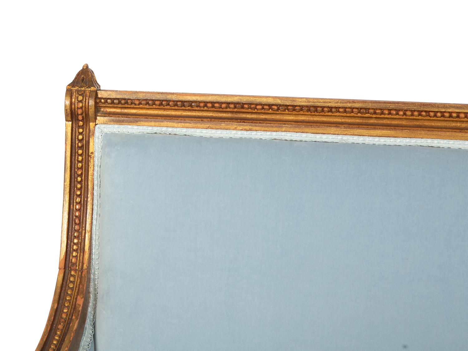 A Louis XVI Style Giltwood Canapé