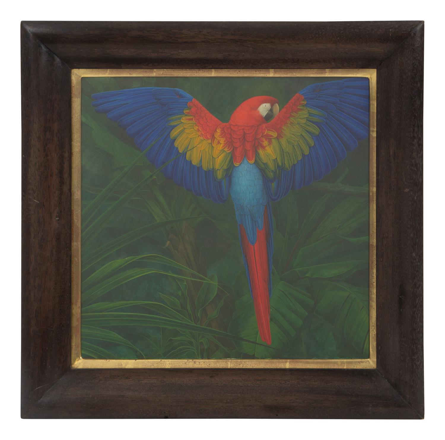 Scarlett Macaw with Plants, 1997