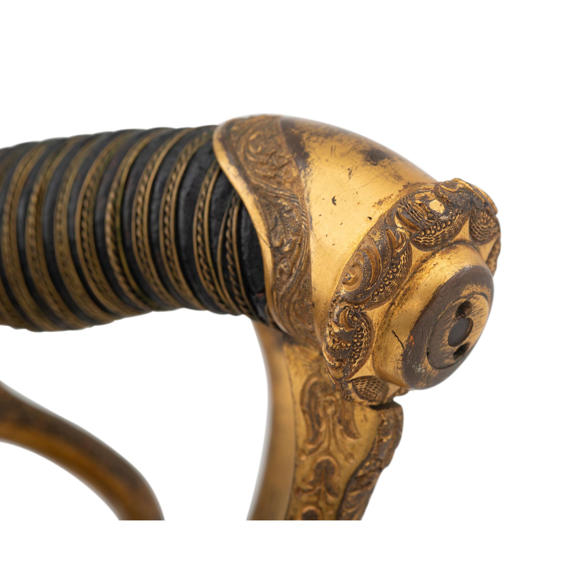 Sauerbier Cavalry Officers' Saber with Etched Blade Presentation to Lieutenant Sullivan 9th PA Cavalry - KIA at Tomkinsville, KY - Fighting John Hunt Morgan's Men