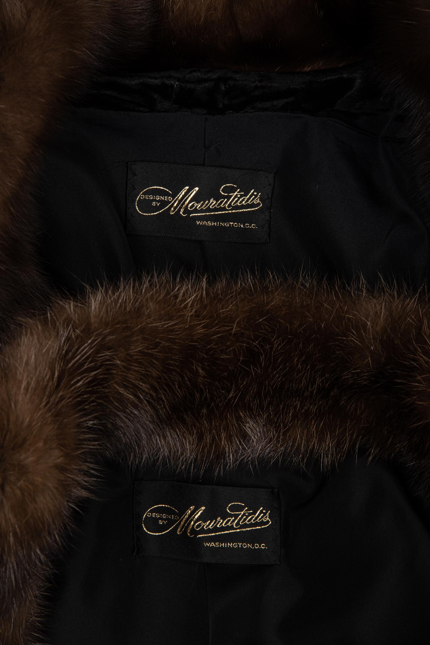 Two Mouratidis Broadtail Lamb and Sable Jackets
