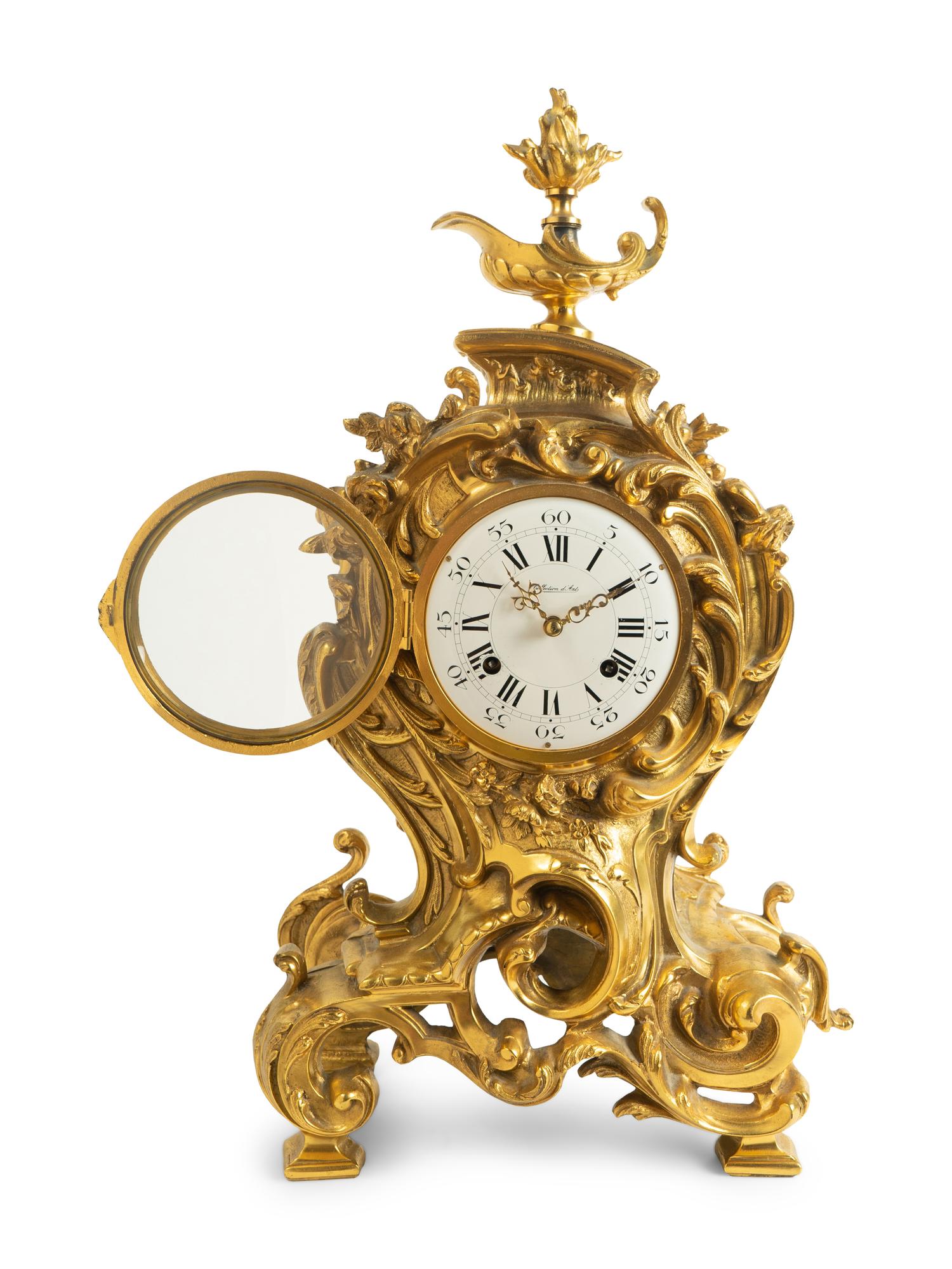 A Louis XV Style Gilt Bronze Bracket Clock — 20TH CENTURY