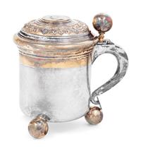A Swedish Silver Coin-Inset Tankard