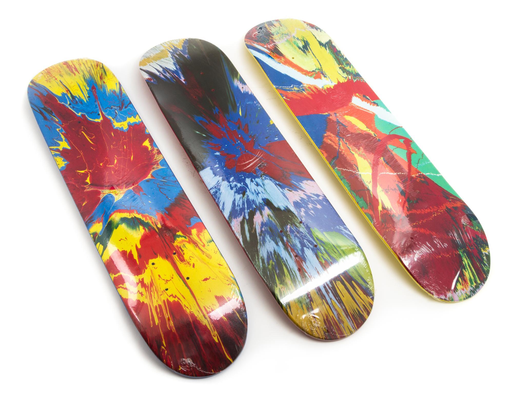 Damien Hirst, (British, b. 1965), Supreme Spin Skate Decks, 2008 (3 works)