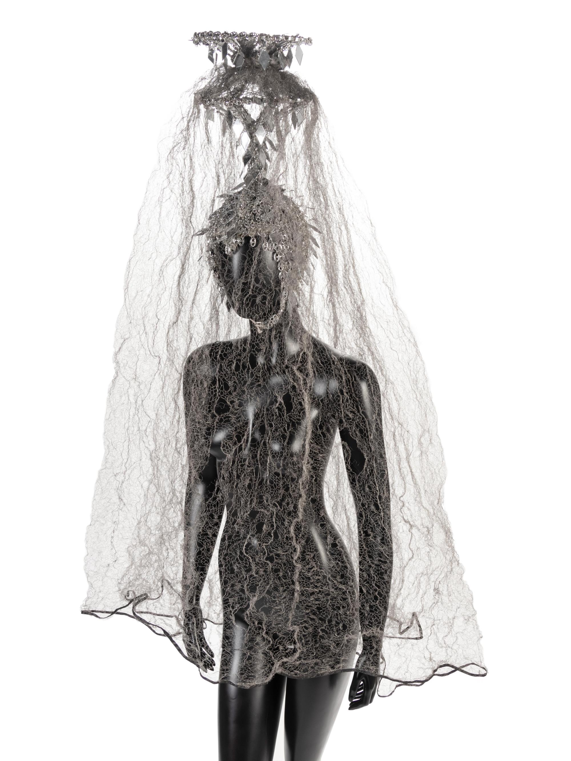 Paco Rabanne Headdress with Wire Veil