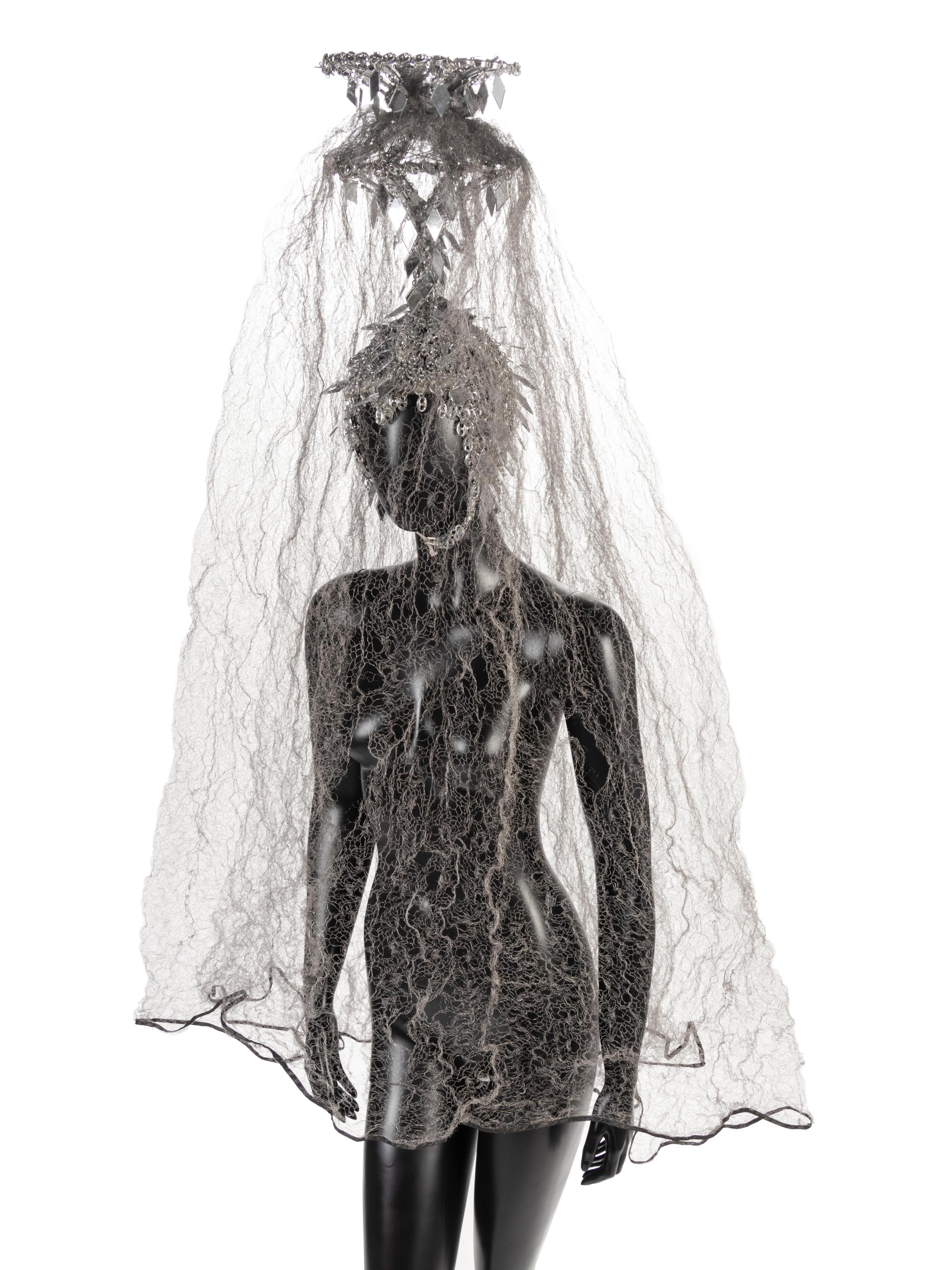 Paco Rabanne Headdress with Wire Veil
