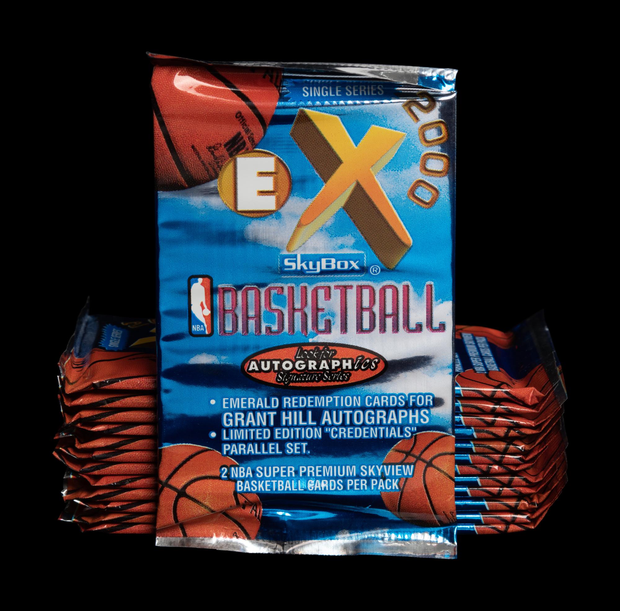 A Group of 13 Unopened Packs of 1996 Skybox EX-2000 Basketball Cards (Kobe Bryant Credentials)
