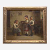 Edmund Adler (Austrian, 1876-1965) How Many for a Penny?