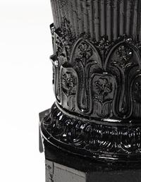 A Set of Four Painted Iron Jardinières