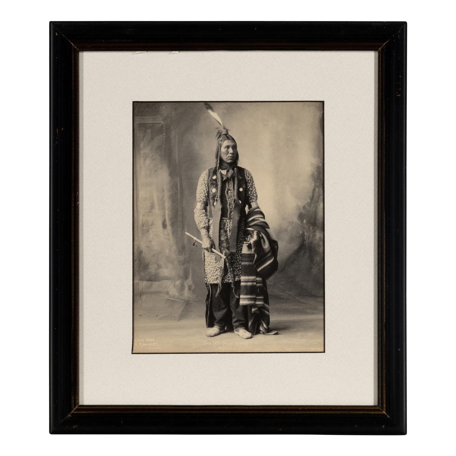 Rinehart, Frank (1861-1928). A group of 5 photographs and prints of Native American subjects.
