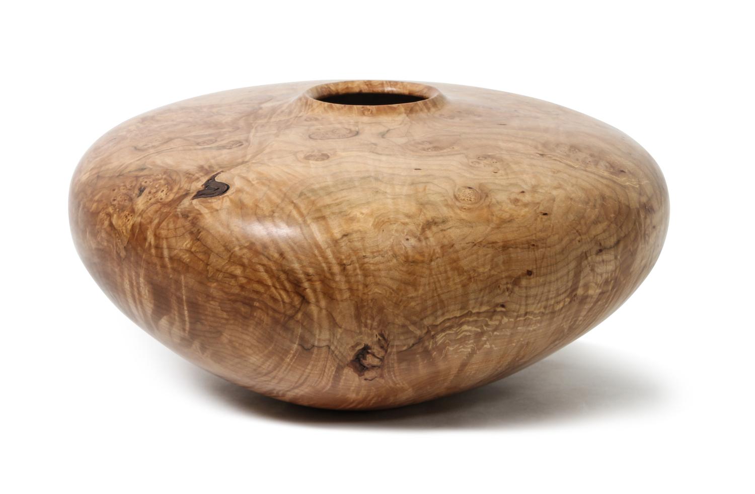 A Large Turned Wood Vessel, Clark Crabtree Height of largest 8 1/2 x diameter 18 inches.