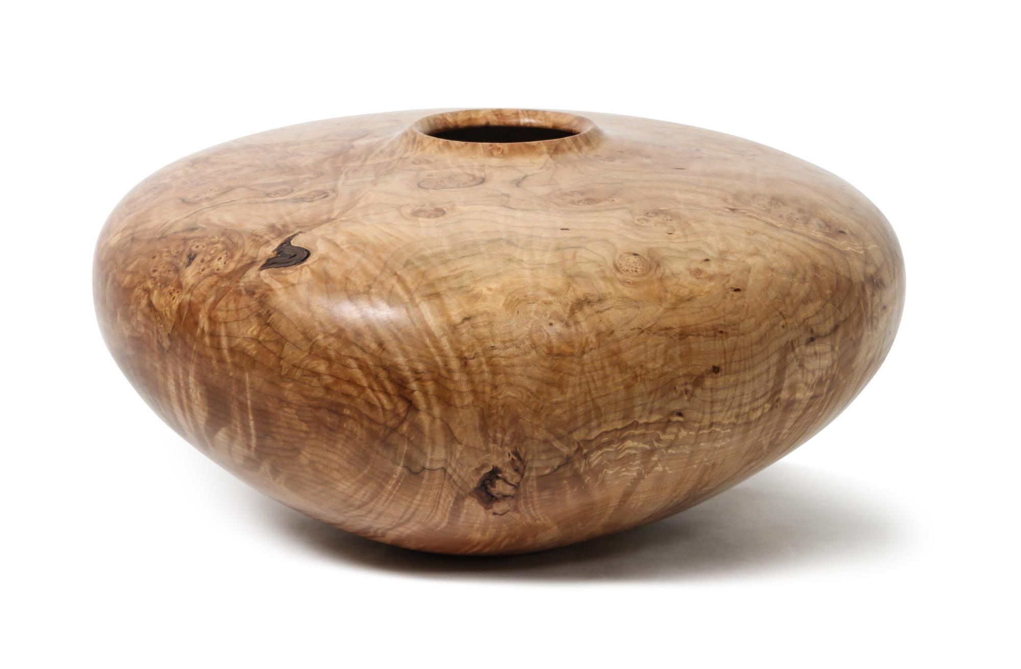 A Large Turned Wood Vessel, Clark Crabtree Height of largest 8 1/2 x diameter 18 inches.