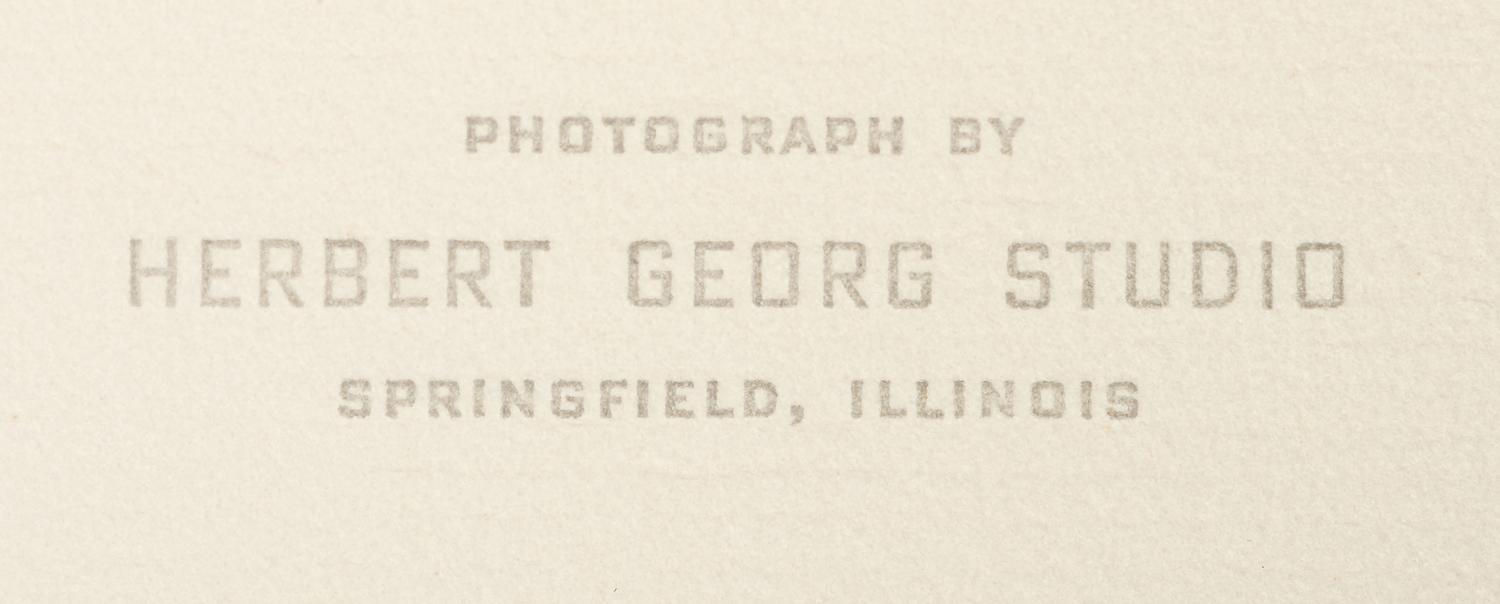 [LINCOLN, Abraham (1809-1865)]. [HESLER, Alexander (1823-1895), photographer]. 2 photographs of Lincoln printed by King V. Hostick - Herbert George Studio. 1956.