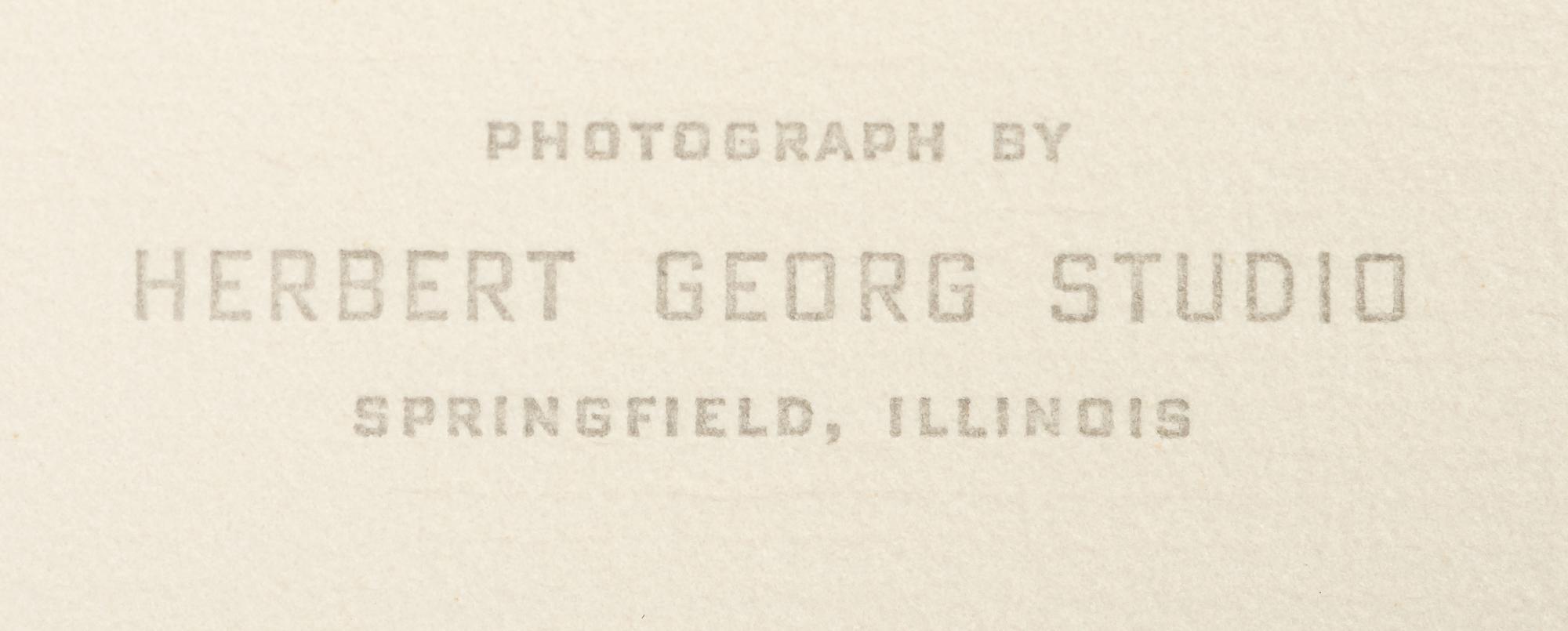 [LINCOLN, Abraham (1809-1865)]. [HESLER, Alexander (1823-1895), photographer]. 2 photographs of Lincoln printed by King V. Hostick - Herbert George Studio. 1956.