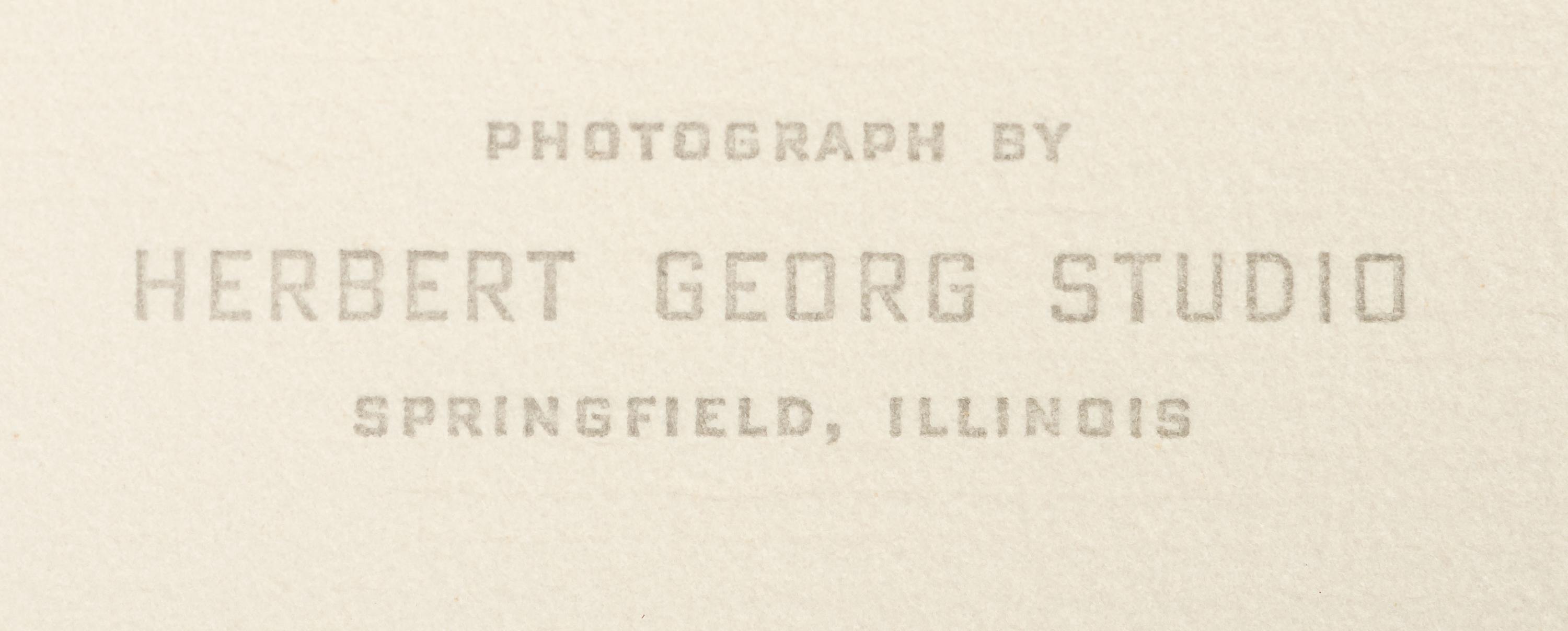 [LINCOLN, Abraham (1809-1865)]. [HESLER, Alexander (1823-1895), photographer]. 2 photographs of Lincoln printed by King V. Hostick - Herbert George Studio. 1956.