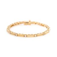 YELLOW GOLD AND DIAMOND BRACELET